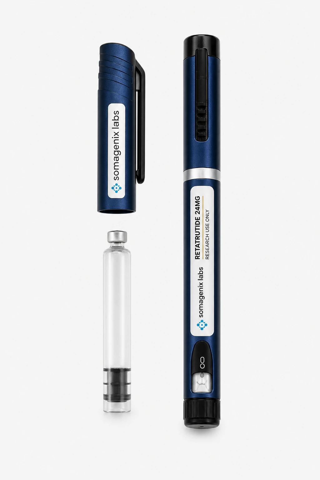 SomaGenix Retatrutide 24mg blue research pen